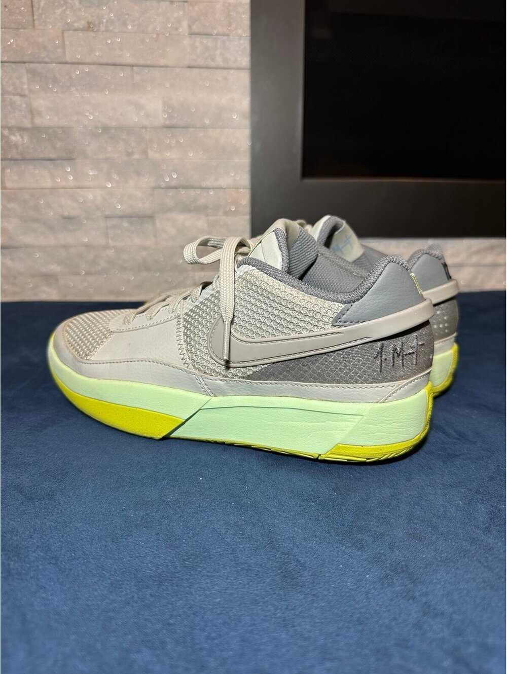 Nike Ja 2 Basketball Shoes 6.5Y Gray Volt DX2294-003 Ja Morant